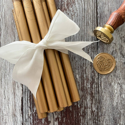 Warm Gold Sealing Wax Sticks | 11mm | Plastic Free