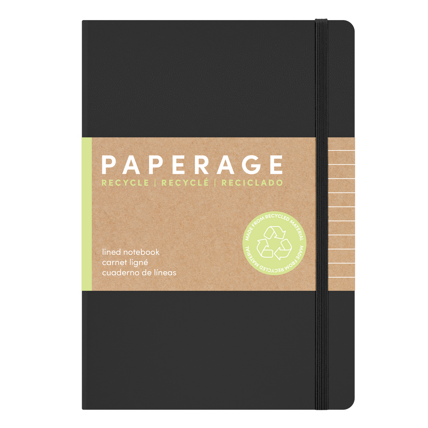 160PG Recycled Casebound Lined Journal Notebook