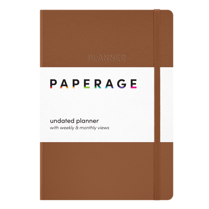 Undated Casebound Planner with Weekly & Monthly Views