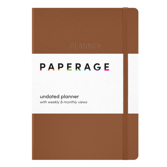 Undated Casebound Planner with Weekly & Monthly Views