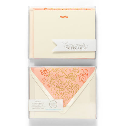 XOXO | Fancy Pants Letterpress Flat Notecards
