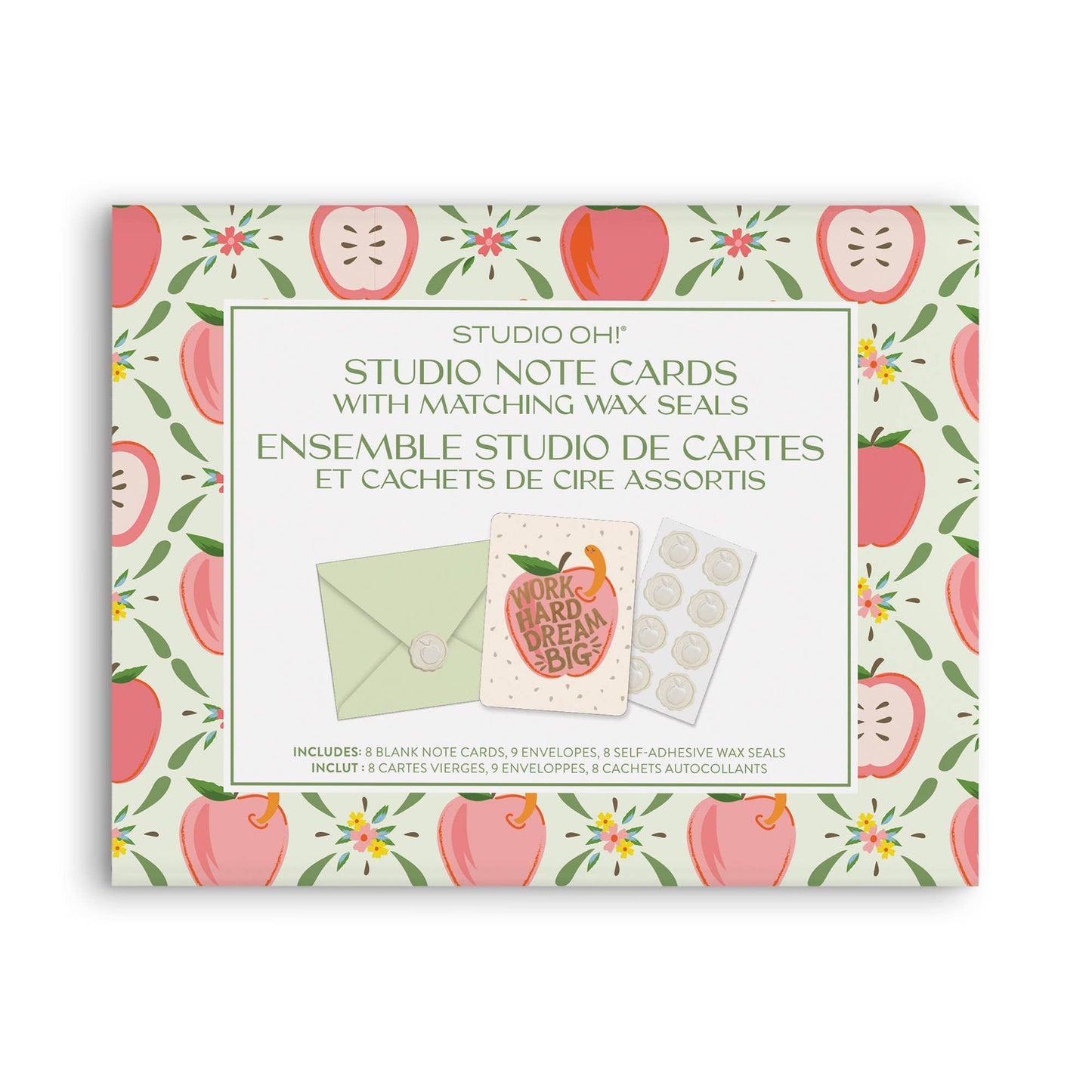 Work Hard Dream Big Studio Notecards with Matching Wax Seals