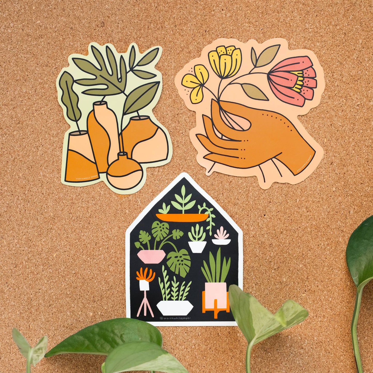 Picking Flowers Die Cut Sticker