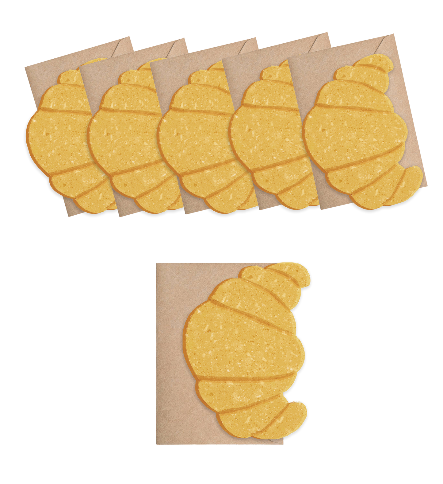 Croissant Mini Cards - box of 6