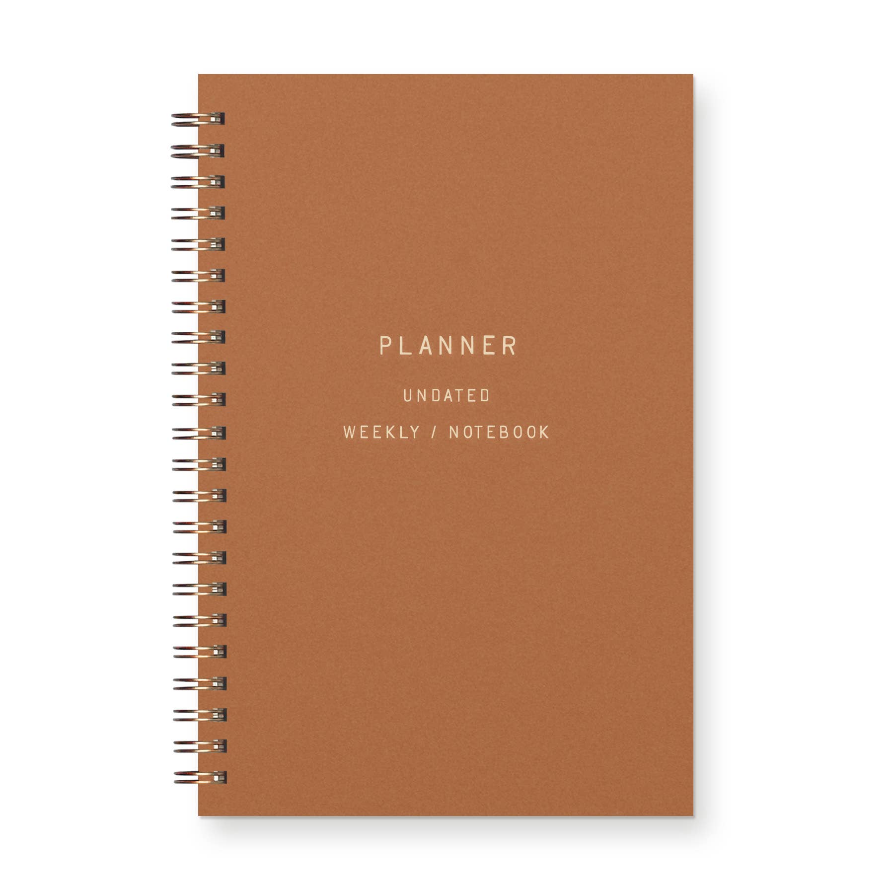Standard Type Undated Weekly Planner Journal – Flagship City Press