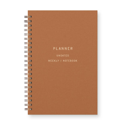 Standard Type Undated Weekly Planner Journal
