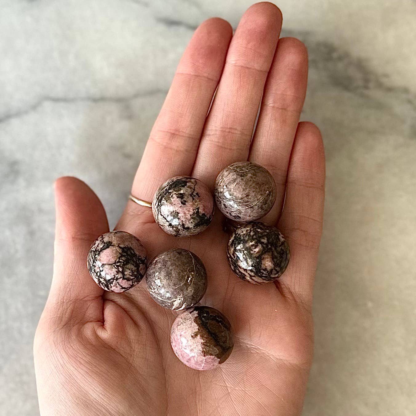 Rhodonite 20mm Sphere (Crystals & Stones)