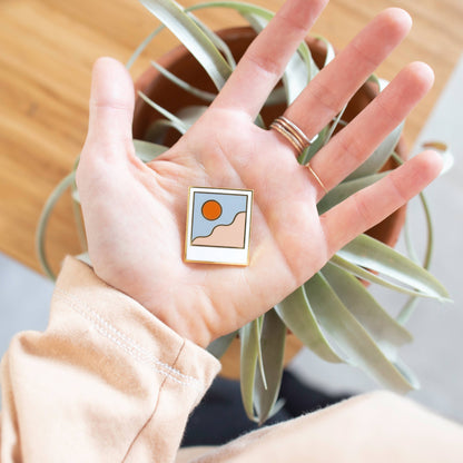 Minimal Landscape Enamel Pin
