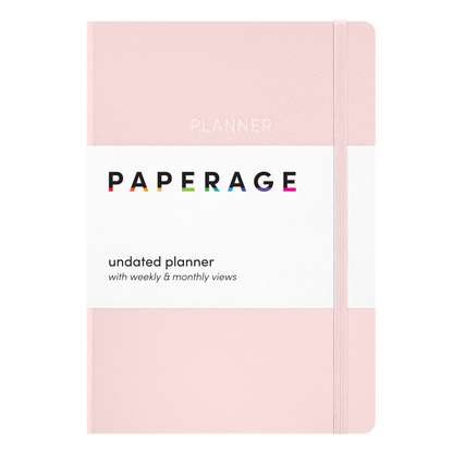 Undated Casebound Planner with Weekly & Monthly Views