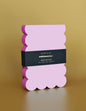Scalloped Shaped Notepad | Lilac + Hot Pink Edge
