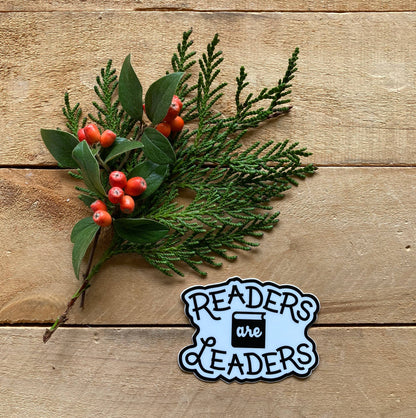 Vinyl Sticker - READERS ARE LEADERS