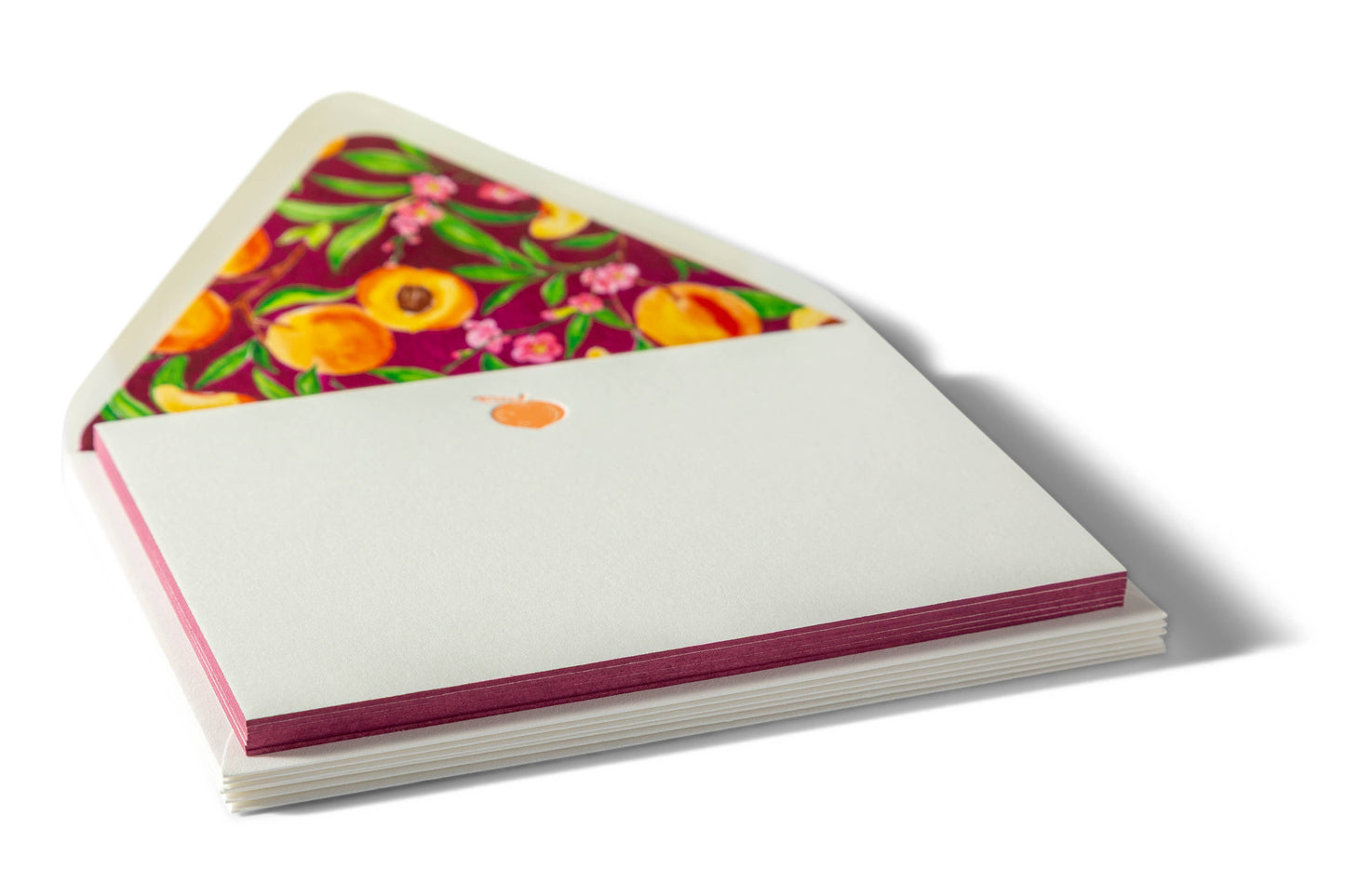 Peach | Fancy Pants Letterpress Flat Notecards