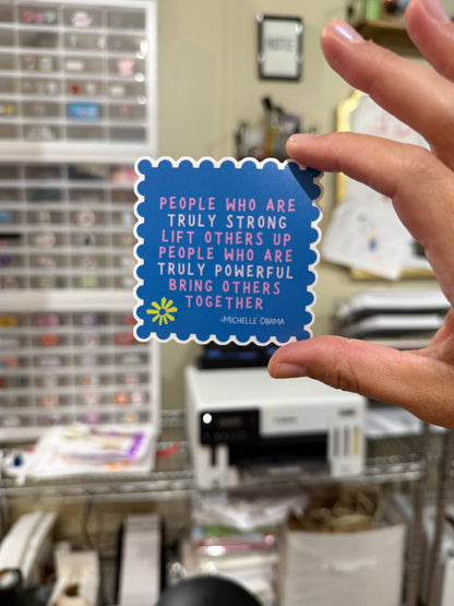 Michelle Obama Vinyl Sticker | Inspirational Quote