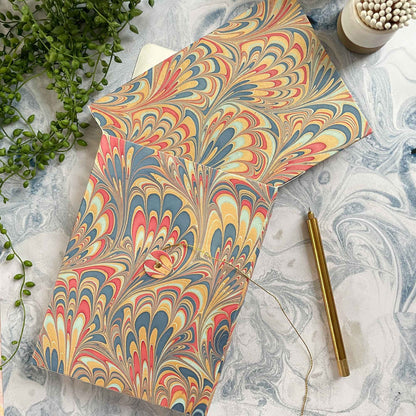 Monarch Notebook | Handmade, Marbled by Hand, FSC Paper