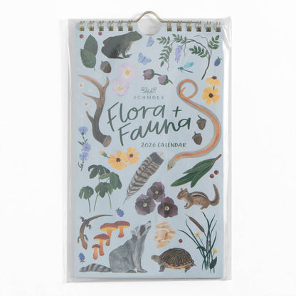 2026 Flora & Fauna Petite Wall Calendar