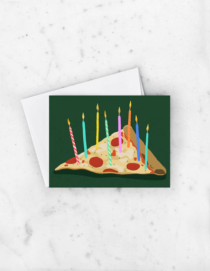 Pizza Birthday Greeting Card