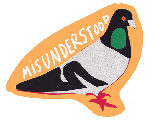 Misunderstood Pigeon Sticker – Flagship City Press