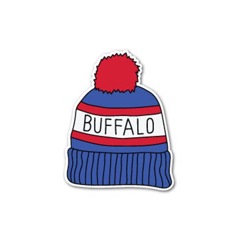 Buffalo NY Winter Hat Magnet