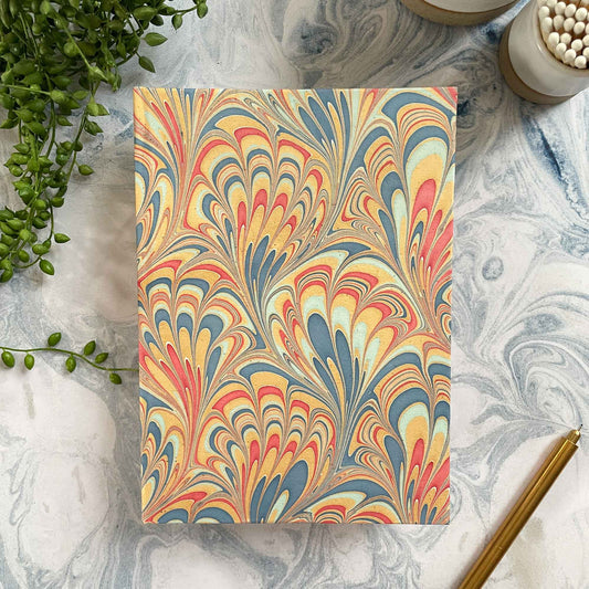 Monarch Notebook | Handmade, Marbled by Hand, FSC Paper