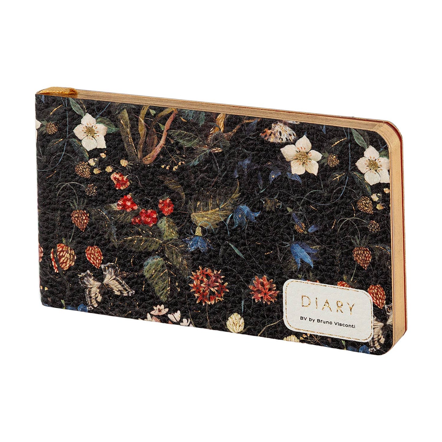 Horizontal Vegan Leather Weekly Planner - Forest Flowers