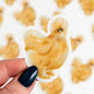 Silky Chicken Clear Decal Sticker