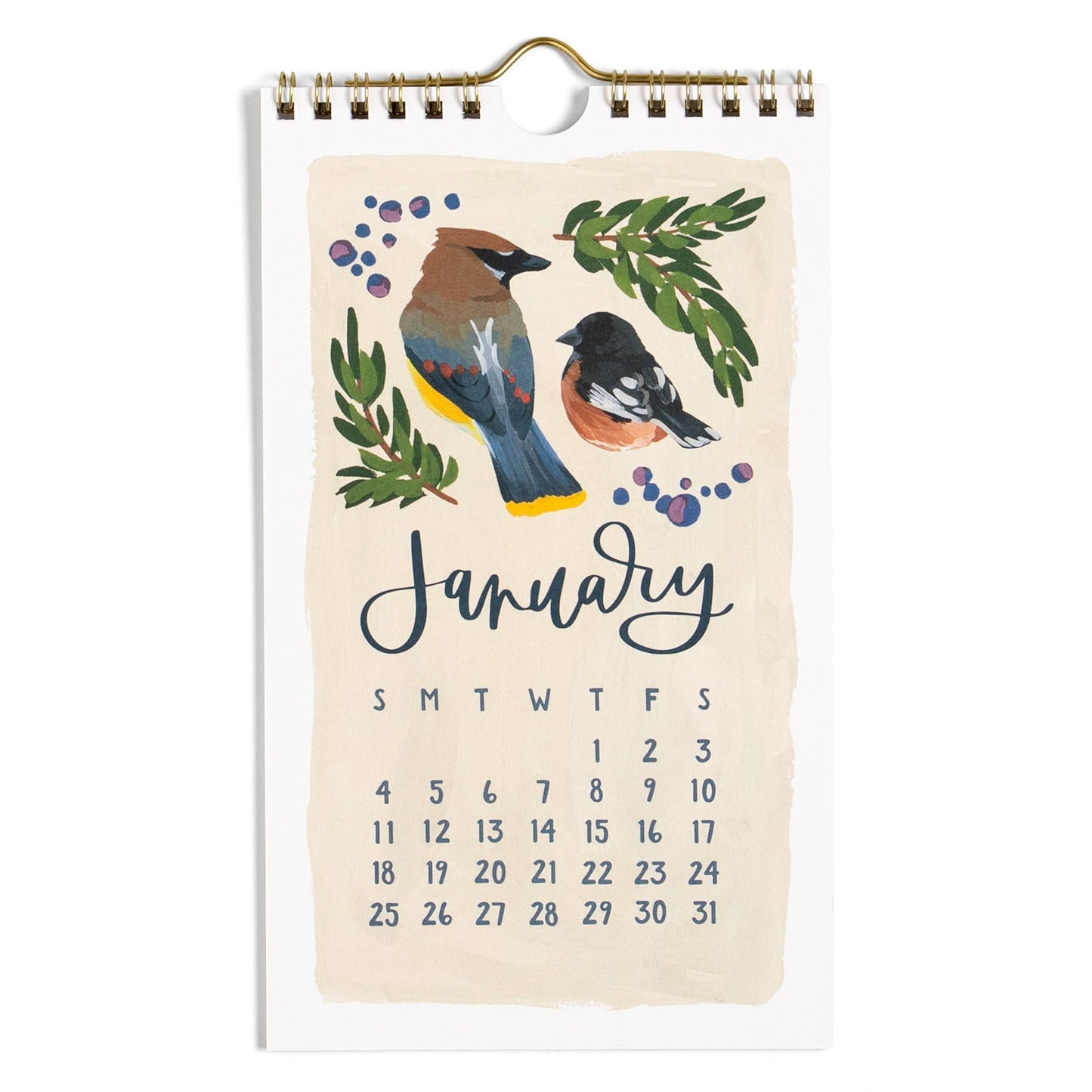 2026 Feathered Friends Birds Petite Wall Calendar