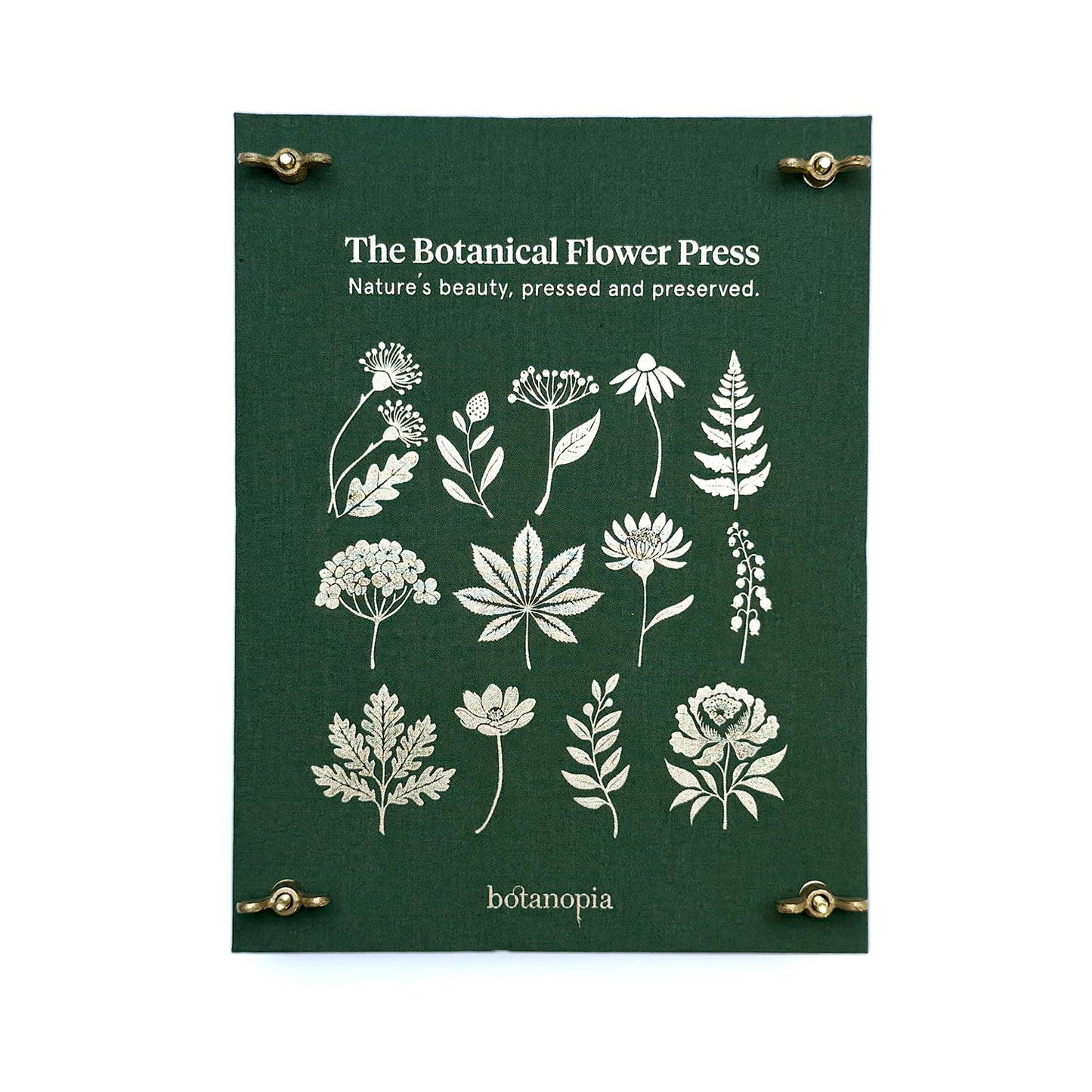 The Botanical Flower Press – Linen Cover & Gold Foil