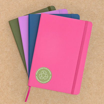 160PG Recycled Casebound Lined Journal Notebook