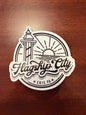 Flagship City Press Large Round Sticker