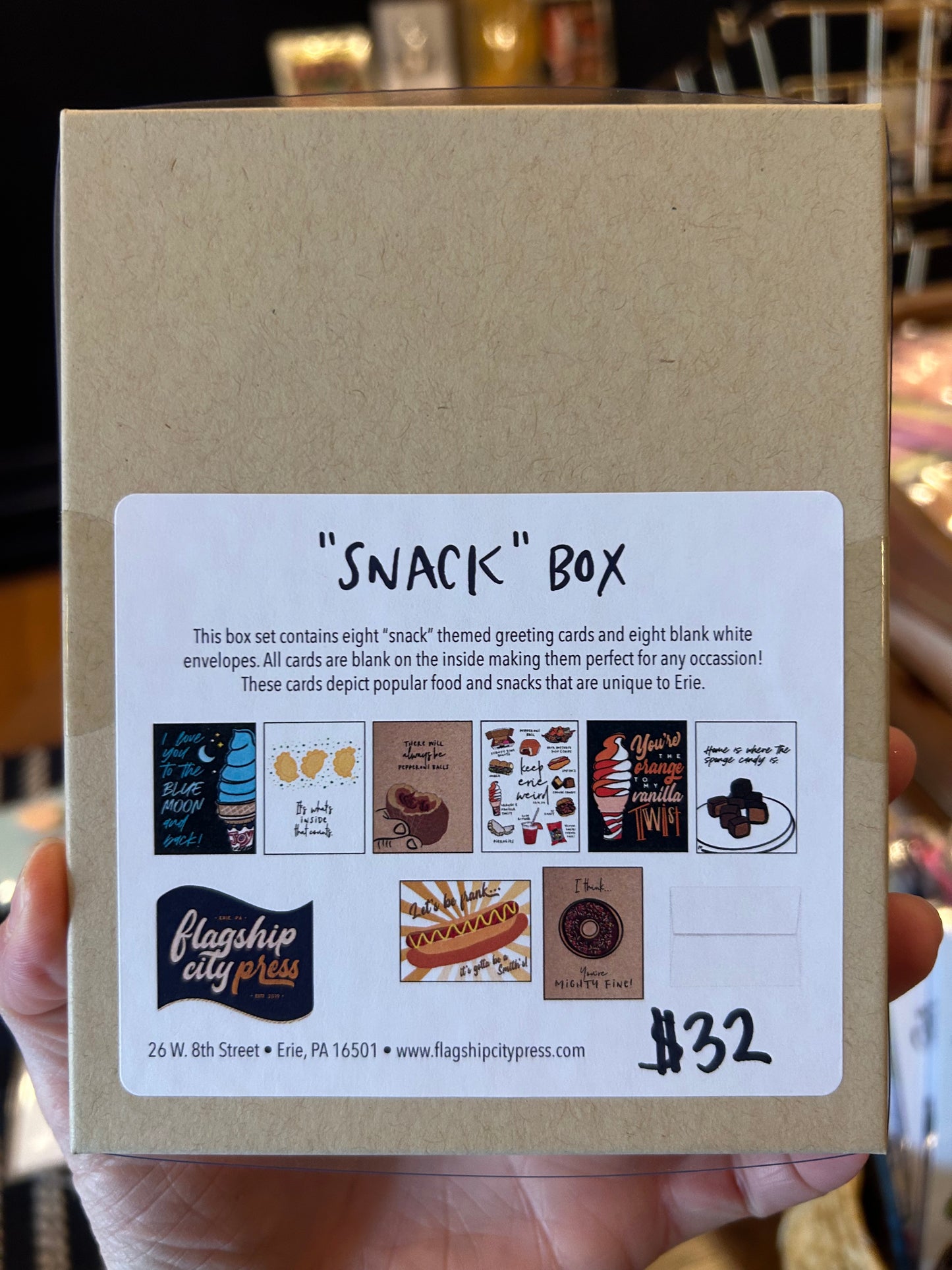 Snack Box Greeting Card Set