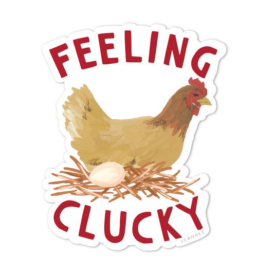 Feeling Clucky Hen Decal Sticker