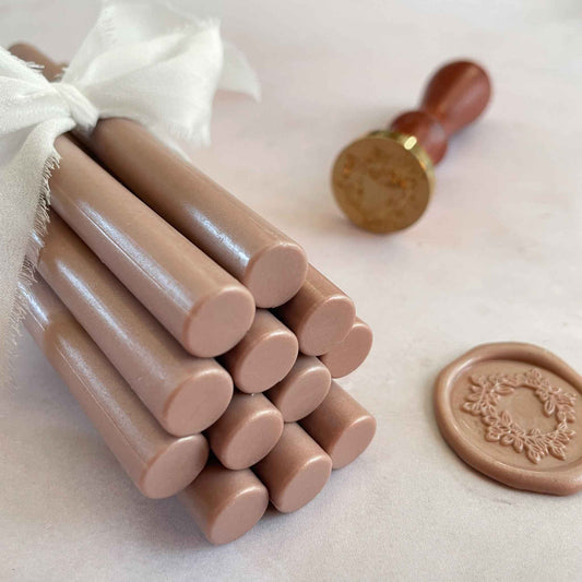Mocha Mousse Sealing Wax Sticks | 11mm | Plastic Free
