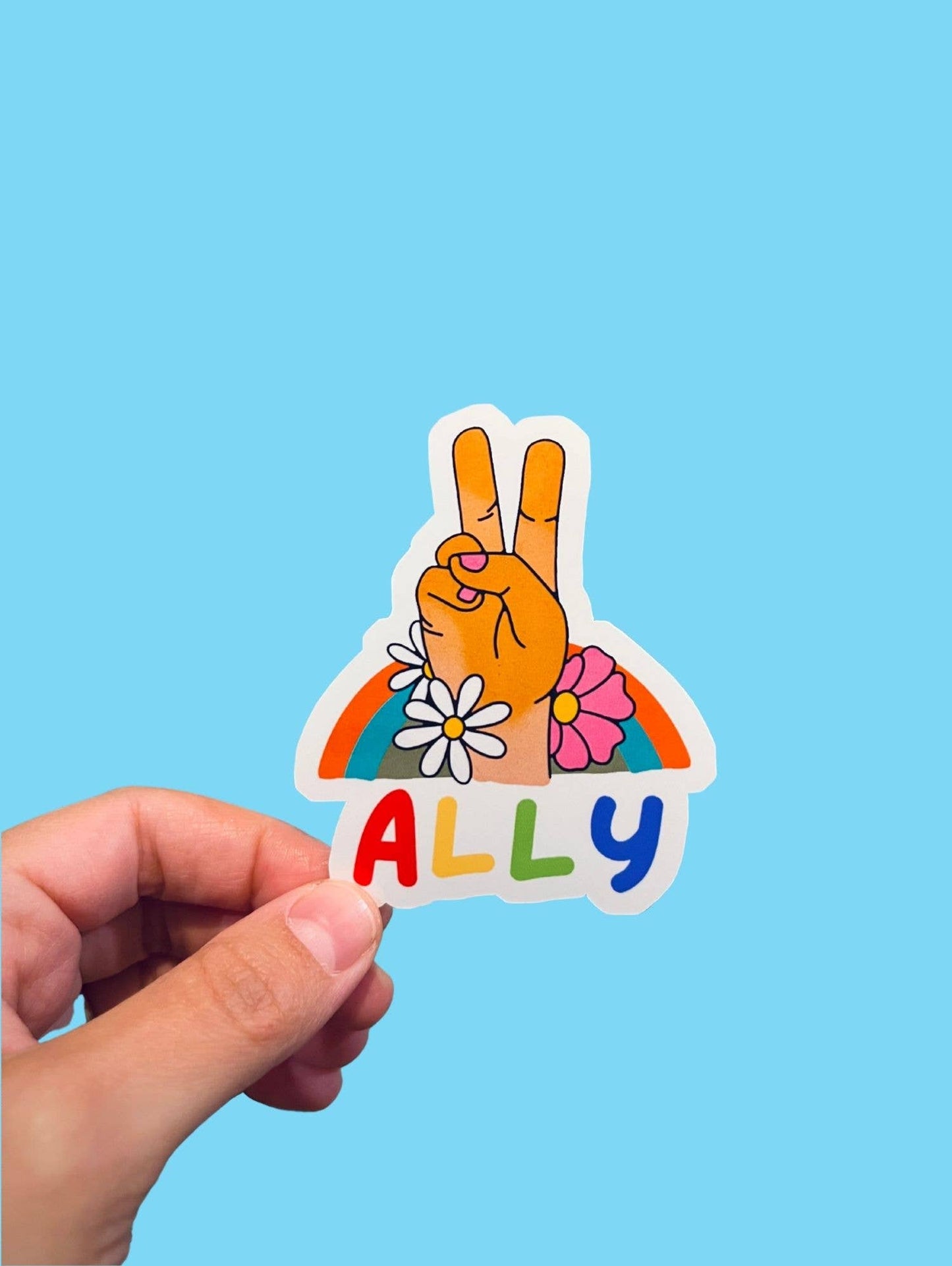 Ally Pride Sticker | LGBTQ | Queer Pride Support