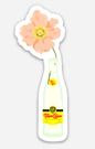 Topo Chico Flower Sticker