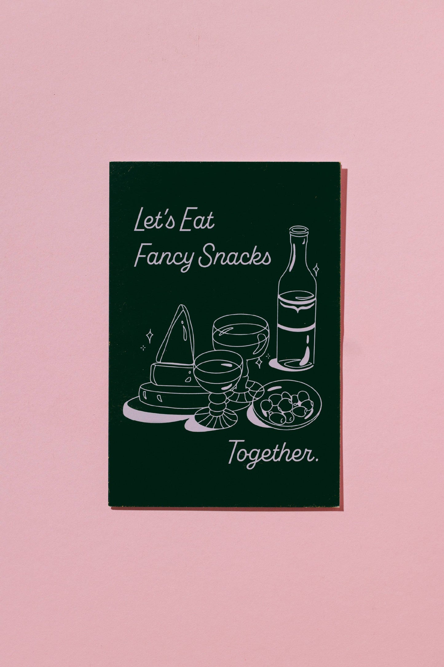 Let's Eat Fancy Snacks - Invitation / Greeting Card