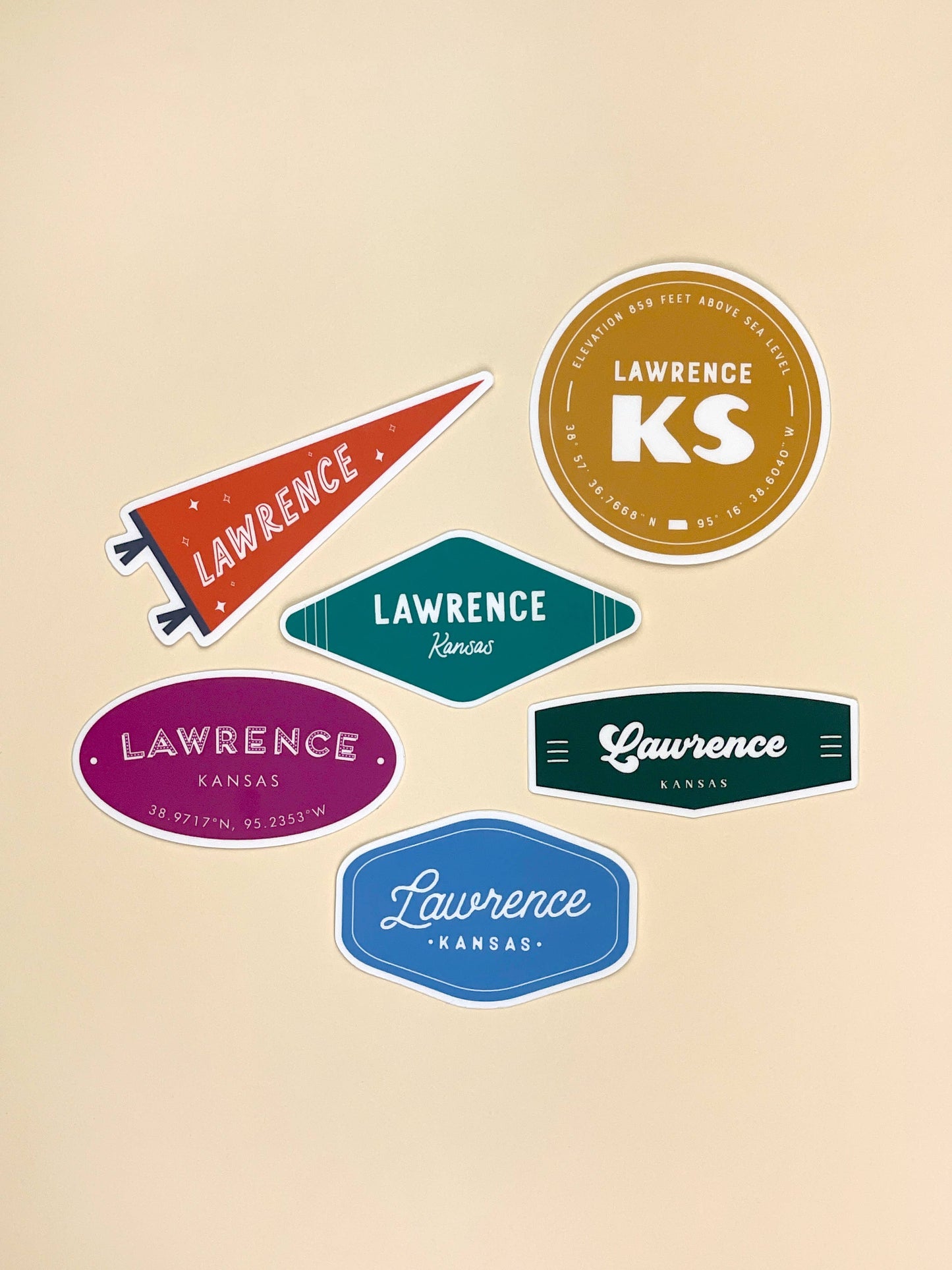 Erie, PA Pennant Flag Sticker