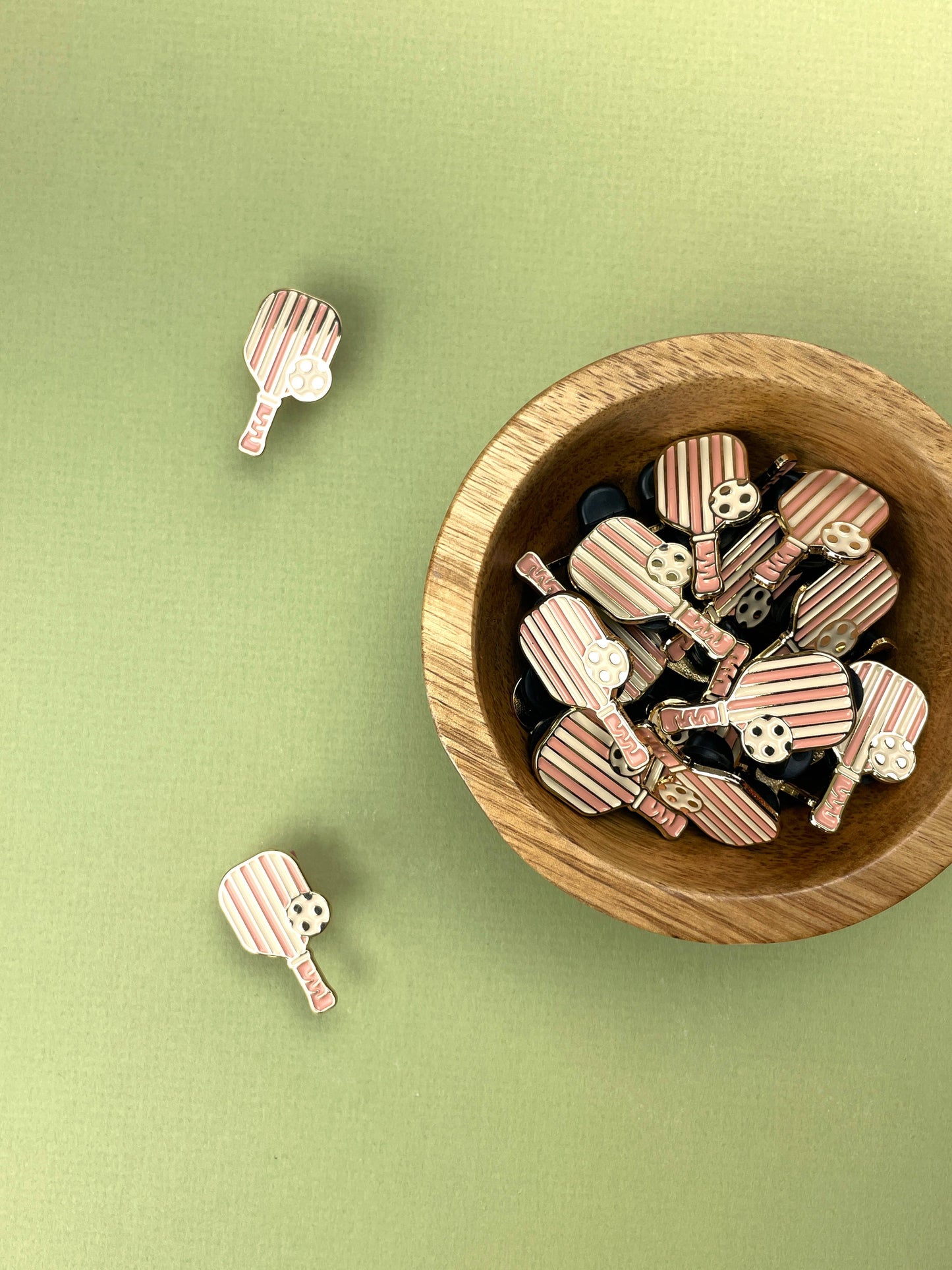 Pickleball Paddle Enamel Pin