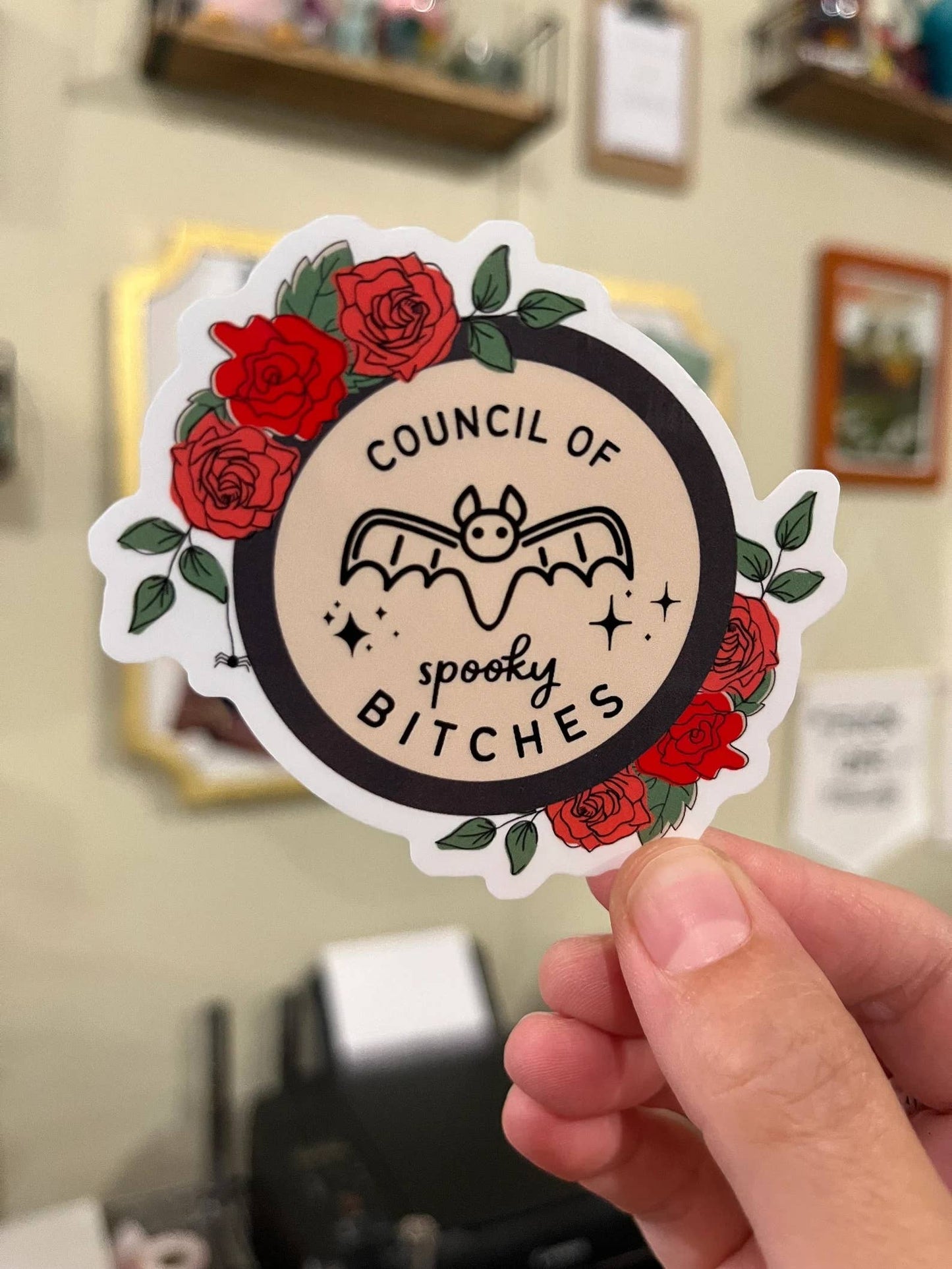Council of Spooky Bitches Vinyl Sticker | Funny Halloween