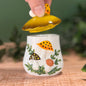 Merry Mushroom-Inspired 70s Hand-Painted Trinket Box