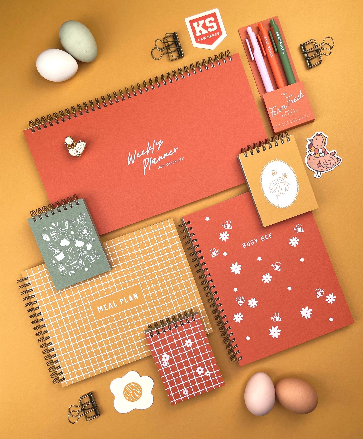 Hand-Drawn Grid Meal Planner