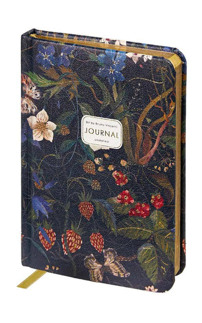 A6 Vegan Leather Hardcover Daily Planner - Forest Flowers