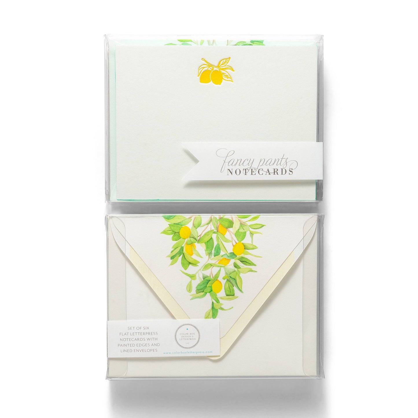 Lemon | Fancy Pants Letterpress Flat Notecards
