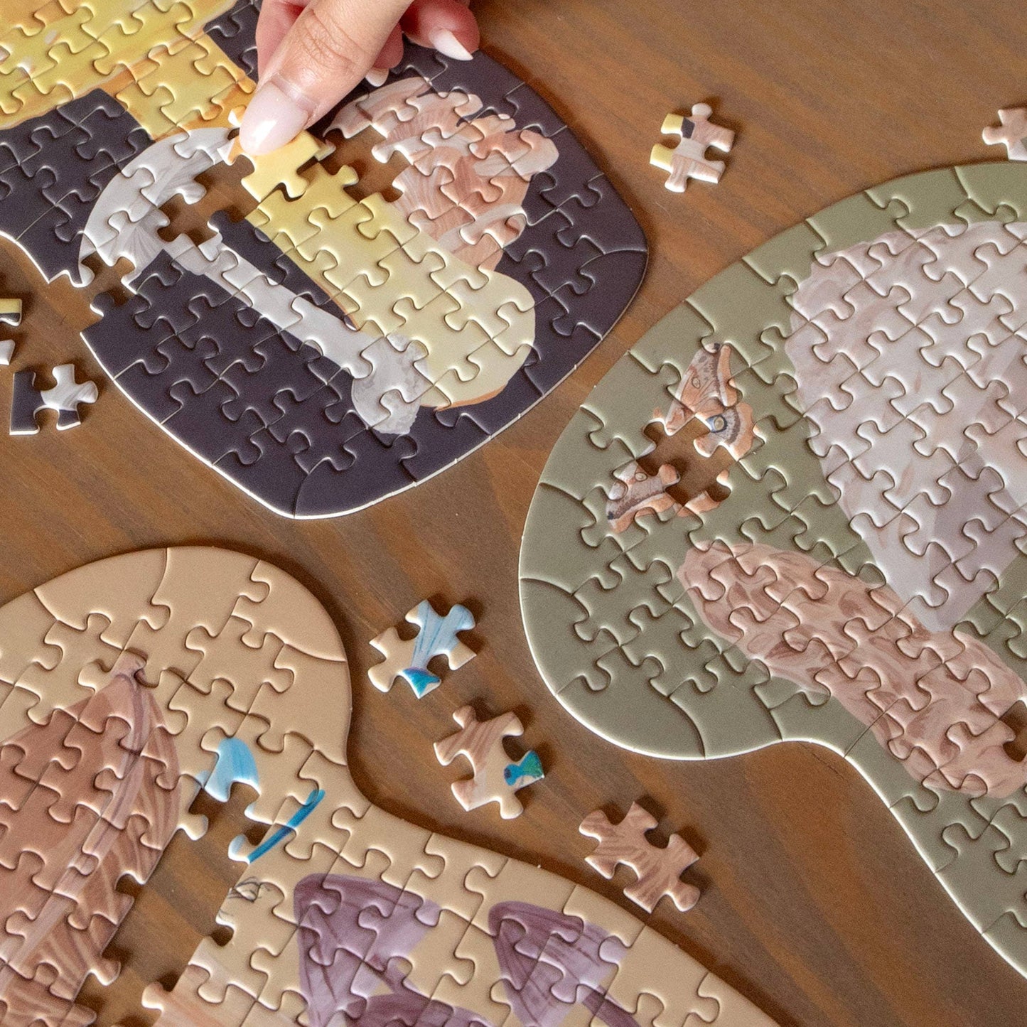 Midnight Flora & Fauna - 100 Piece Jigsaw Puzzles - Set of 3