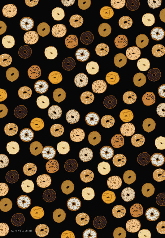 Bagels Wrapping Paper Sheet