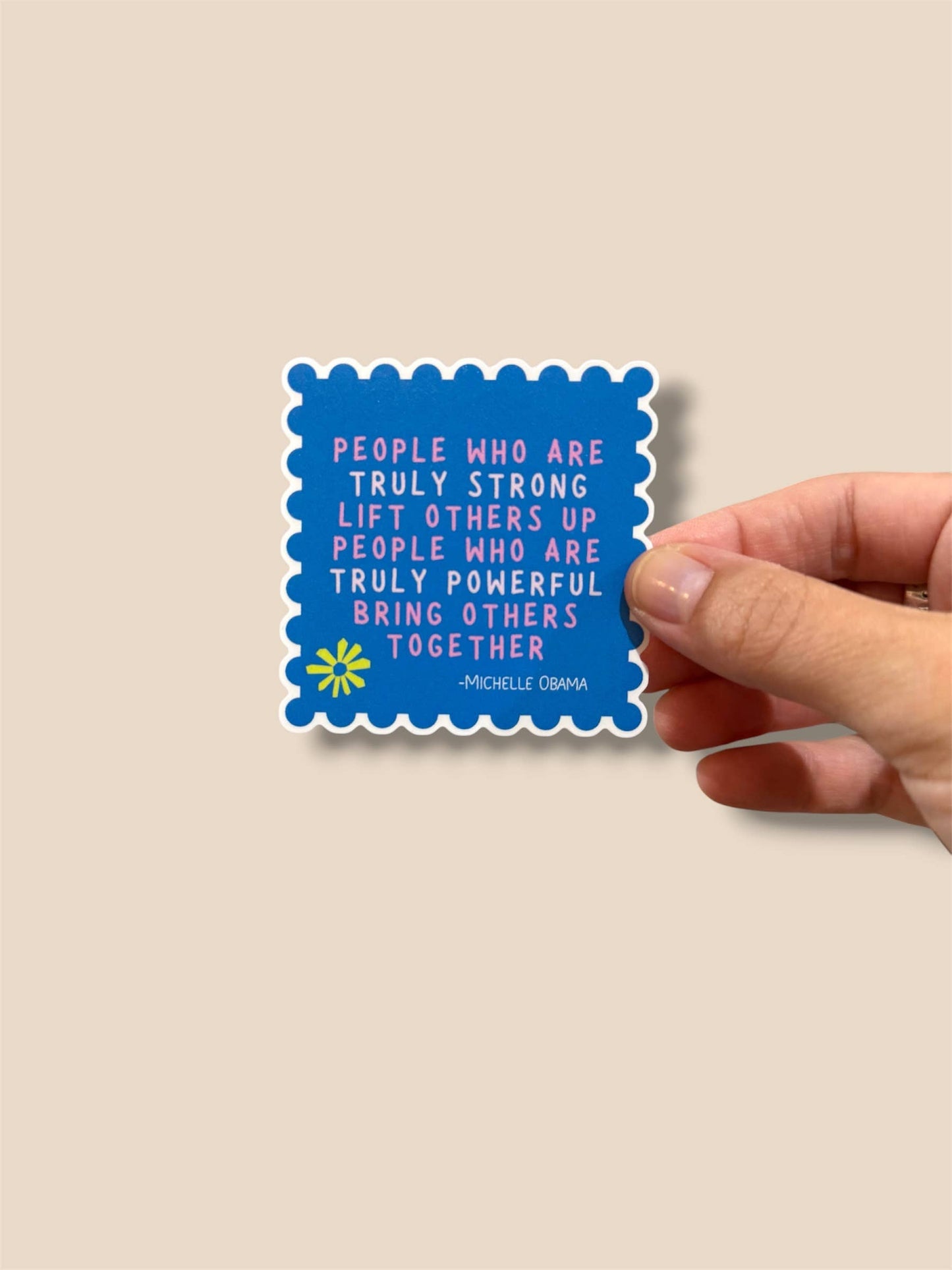 Michelle Obama Vinyl Sticker | Inspirational Quote