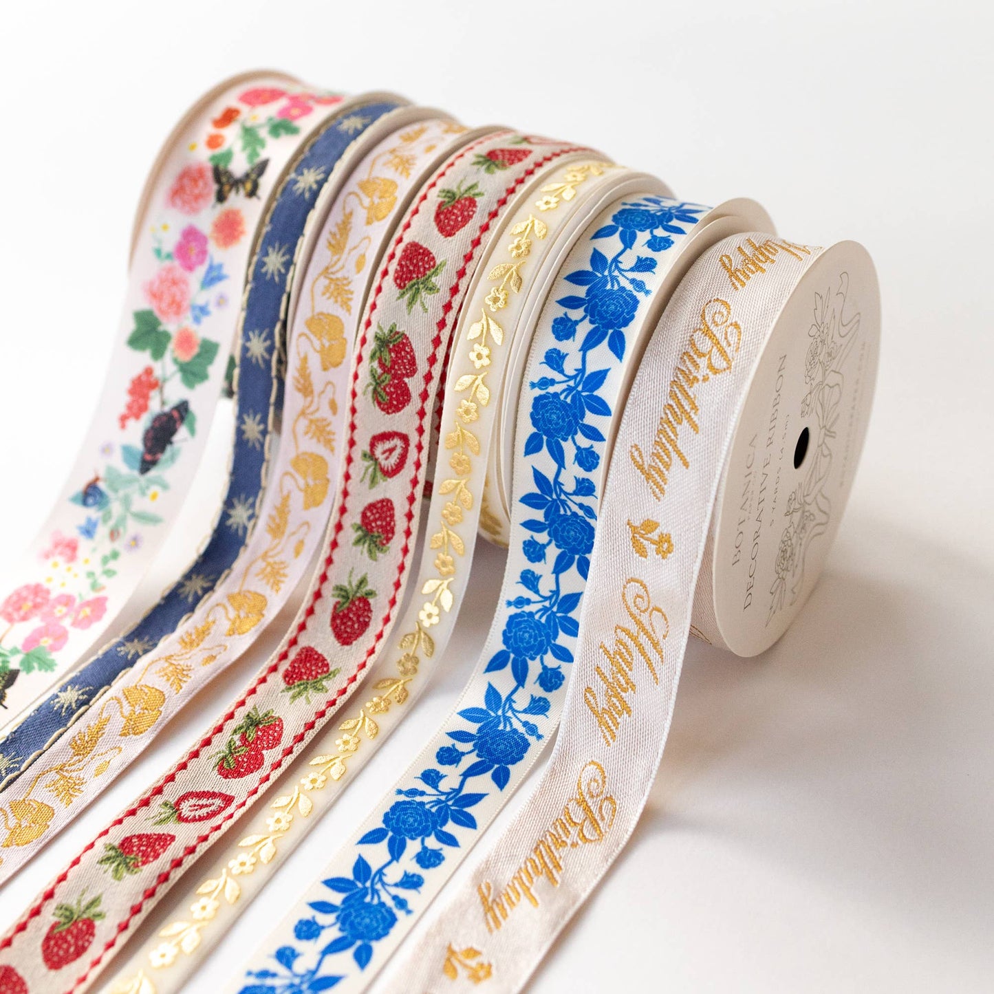 STRAWBERRY | EMBROIDERED RIBBON