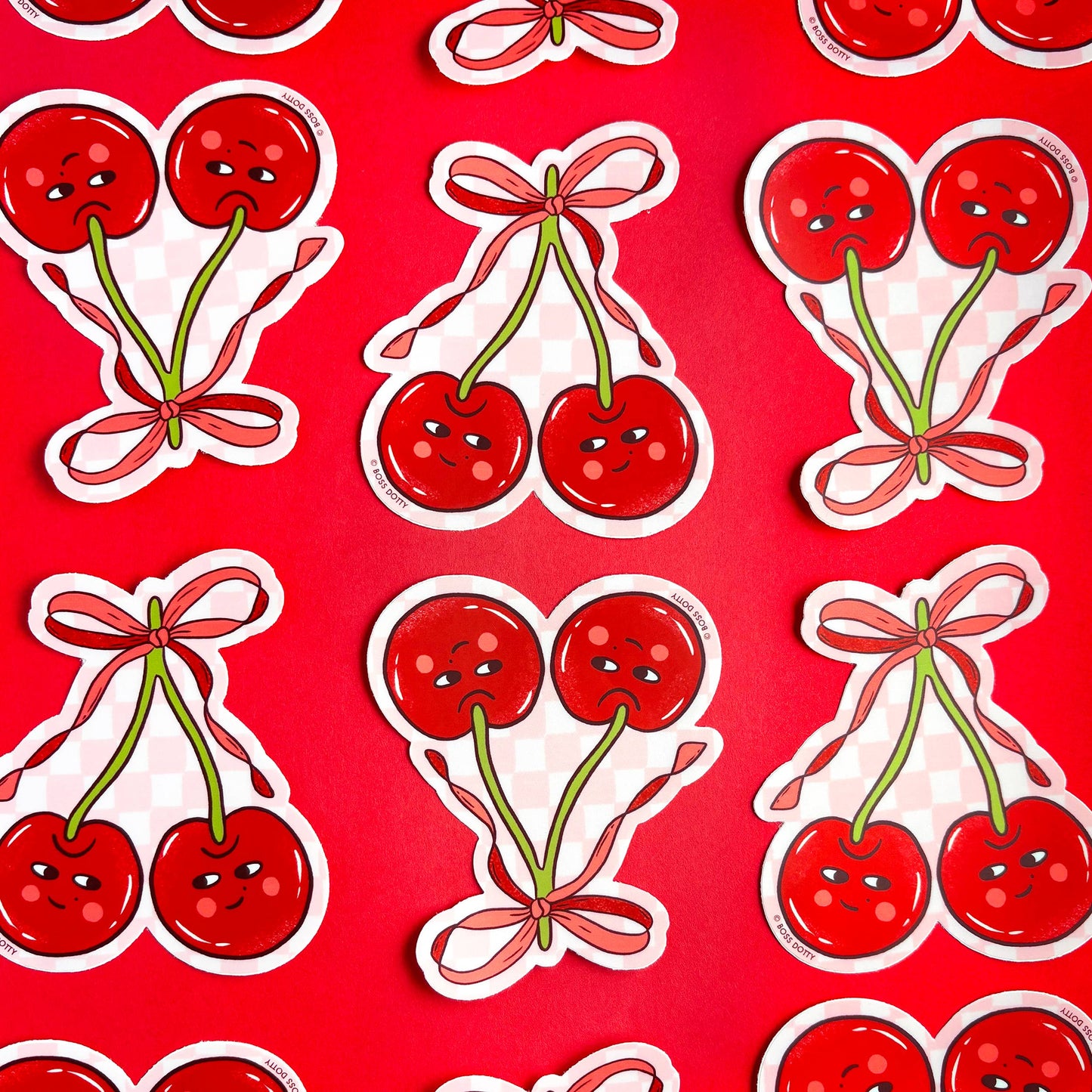 Flirty Cherries Sticker