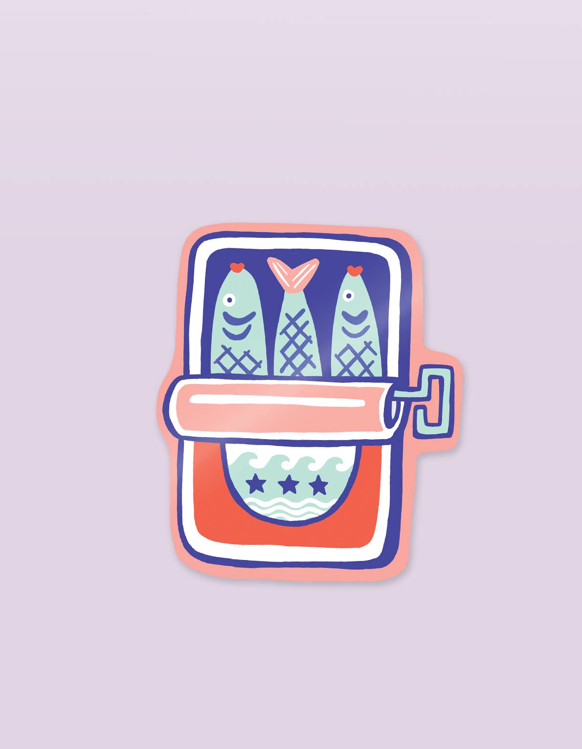 Tinned Fish Die Cut Sticker