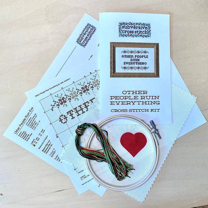 What A F*cked Up Time To Be Alive Deluxe Cross Stitch Kit