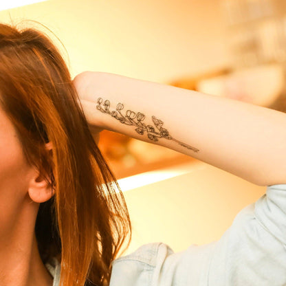 Wholesale WildFlora Floral Temporary Tattoos